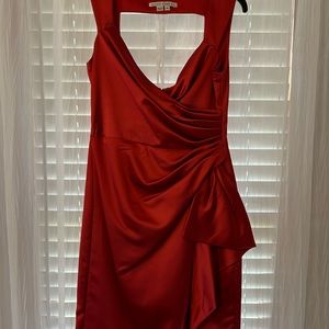 Maggy London red cocktail dress size 6